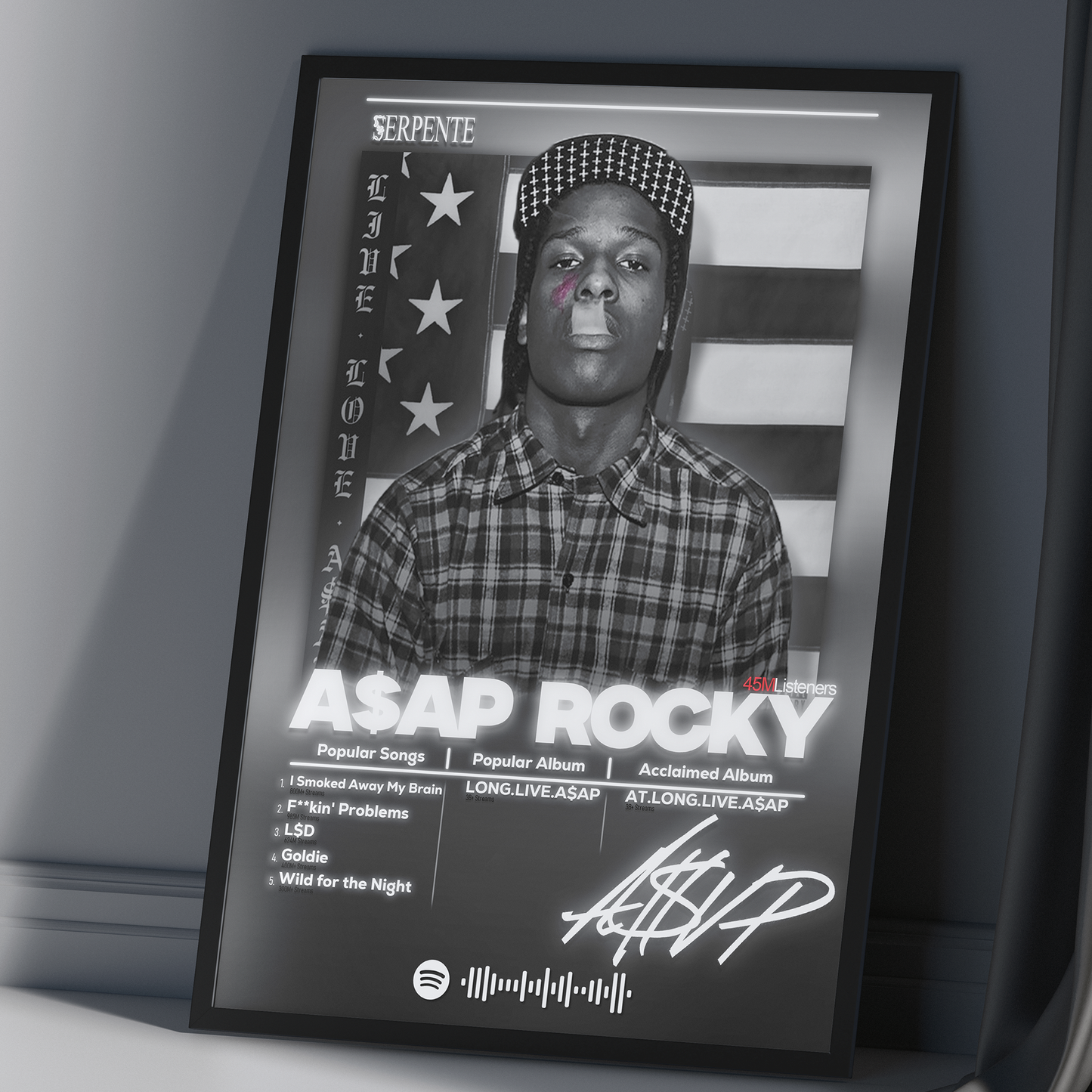 Tablou decorativ artist A$AP Rocky
