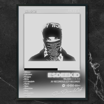 Tablou decorativ album REBEL - EsDeeKid