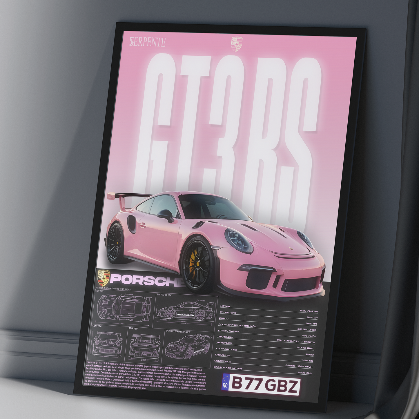 Tablou decorativ personalizat cu Mașina ta