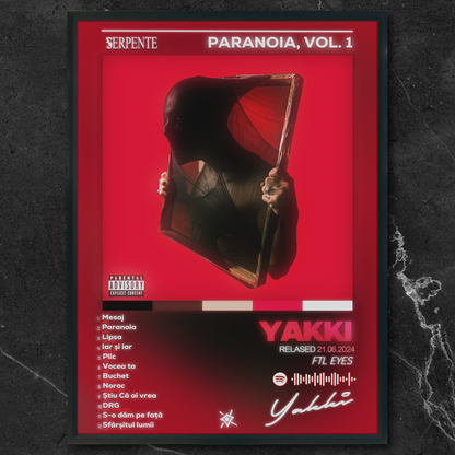 Tablou decorativ album  PARANOIA VOL. 1 - Yakki